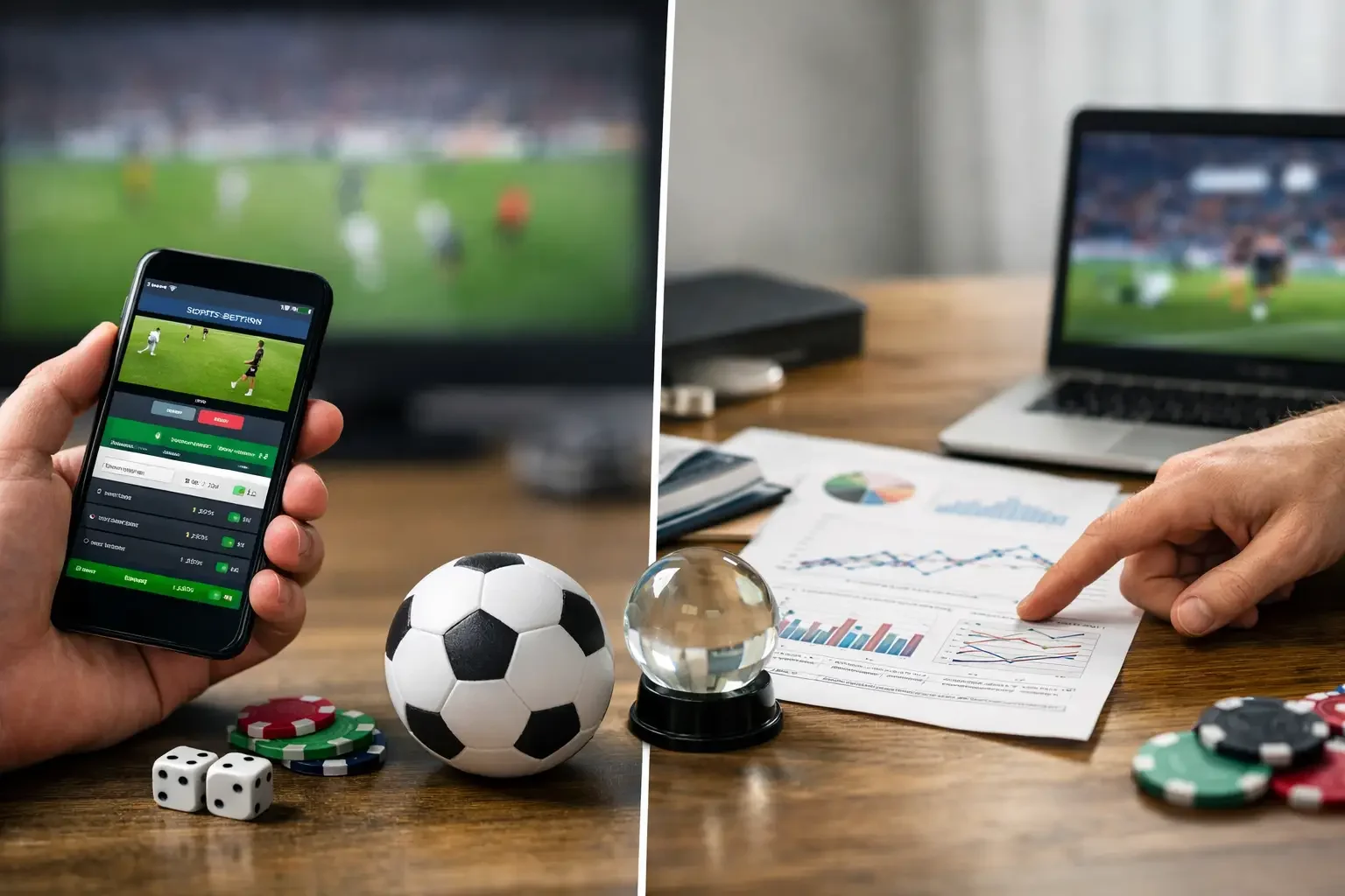 Diferencia entre predicciones y apuestas deportivas